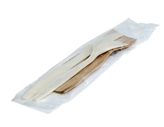 CPLA ForK/Knife/Napkin 6.5'' Set,250set/ctn